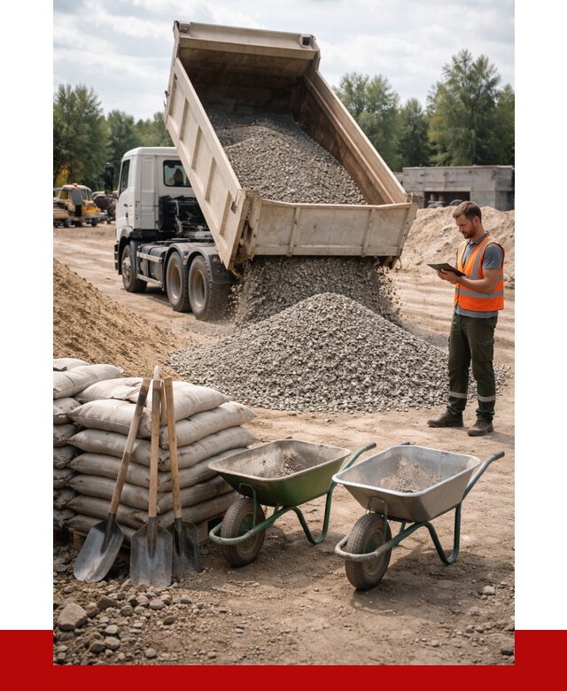 Доставка нерудных материалов в Ржеве от 1233 руб. | ПРОНЕРУДРжв