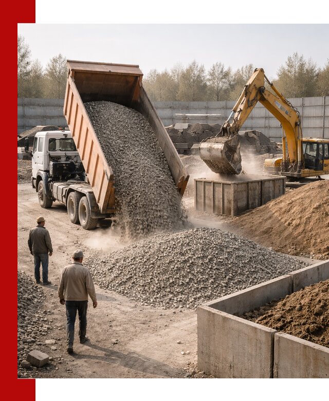 Доставка нерудных материалов с погрузкой и разгрузкой в Ржеве