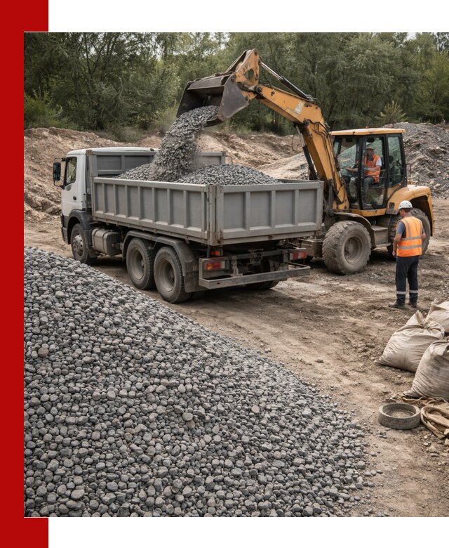 Доставка гравийного щебня в Ржеве оптом и в розницу