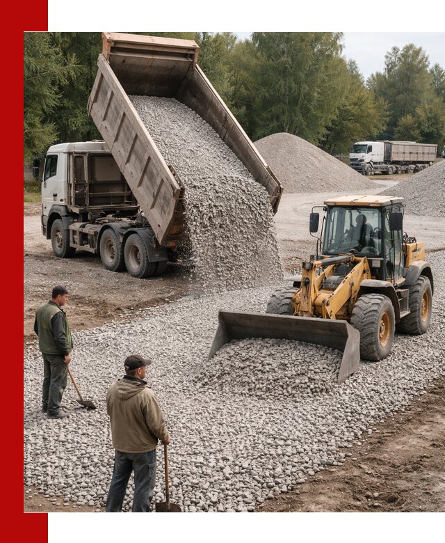 Купить гравийный щебень фракция 20-40 в Ржеве с доставкой