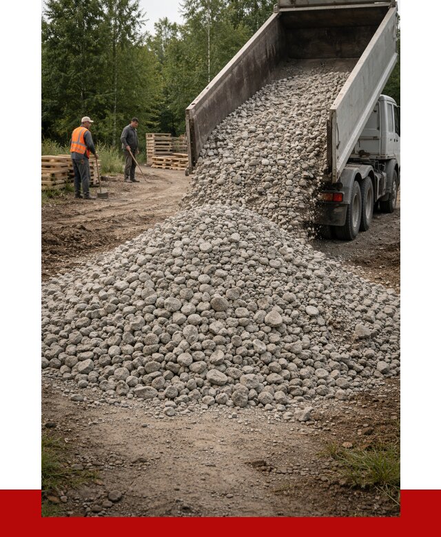 гравийный щебень фракция 70-120 в Ржеве от 2518 р. ПРОНЕРУДРжв