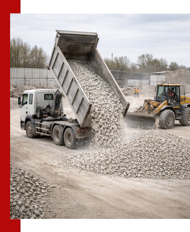 Доставка и продажа известнякового щебня в Ржеве