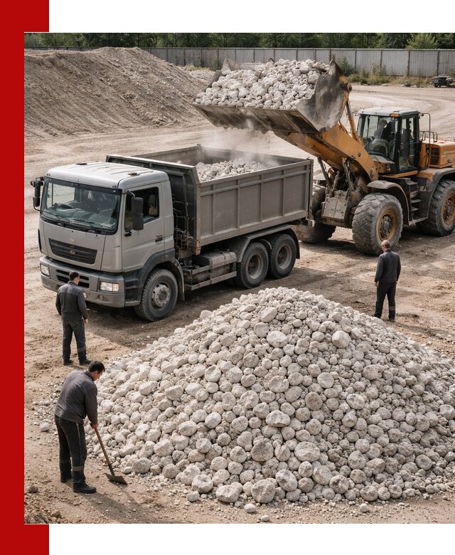 Известняковый щебень фракция 70–150 с доставкой в Ржеве