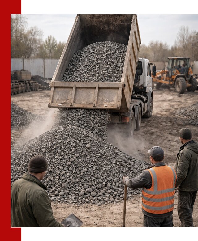Доставка шлакового щебня в удобные сроки по выгодной цене в Ржеве