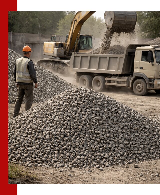 Шлаковый щебень фракция 5-20 с доставкой в Ржеве