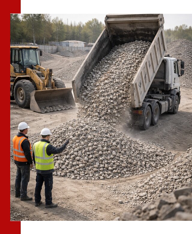 Вторичный щебень фракция 40–70 доставка в Ржеве