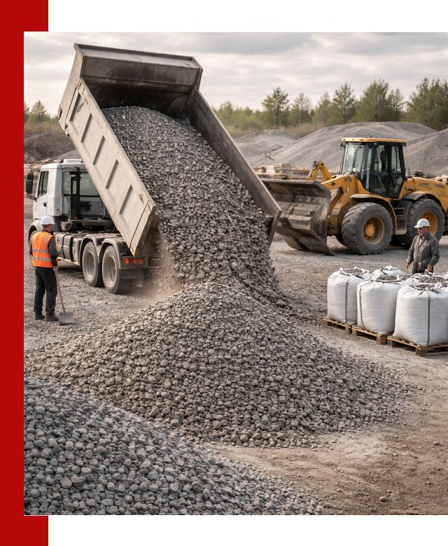 Бетонный щебень фракция 5–20 с доставкой в Ржеве