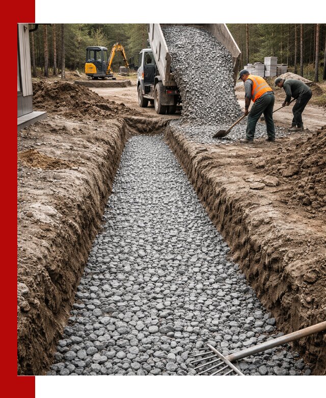 Щебень для дренажа с доставкой в Ржеве высокого качества