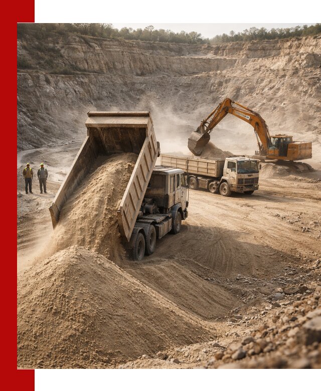 Карьерный песок навалом с доставкой в Ржеве