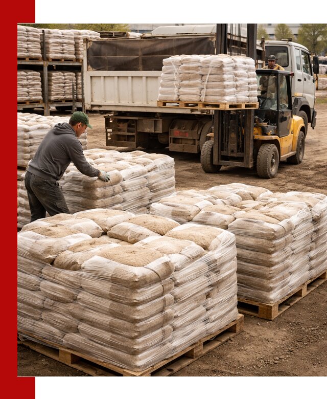 Карьерный песок в мешках с доставкой в Ржеве