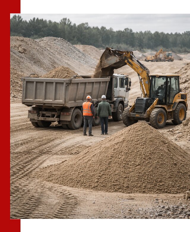 Карьерный среднезернистый песок с доставкой в Ржеве