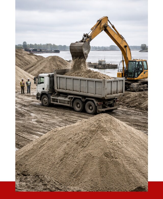 Купить речной песок навалом в Ржеве от 1850 р., ПРОНЕРУДРжв