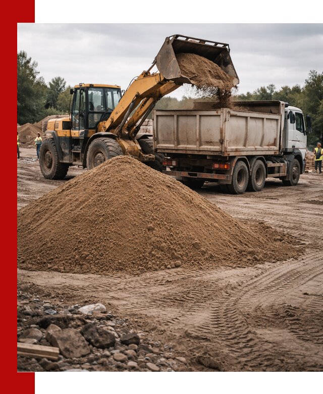 Доставка речного песка навалом в Ржеве быстро и выгодно