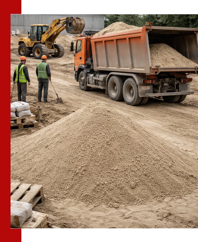 Доставка и продажа мытого речного песка в Ржеве