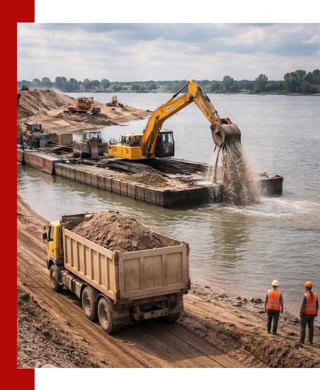 Намывной песок с доставкой в Ржеве оптом и в розницу