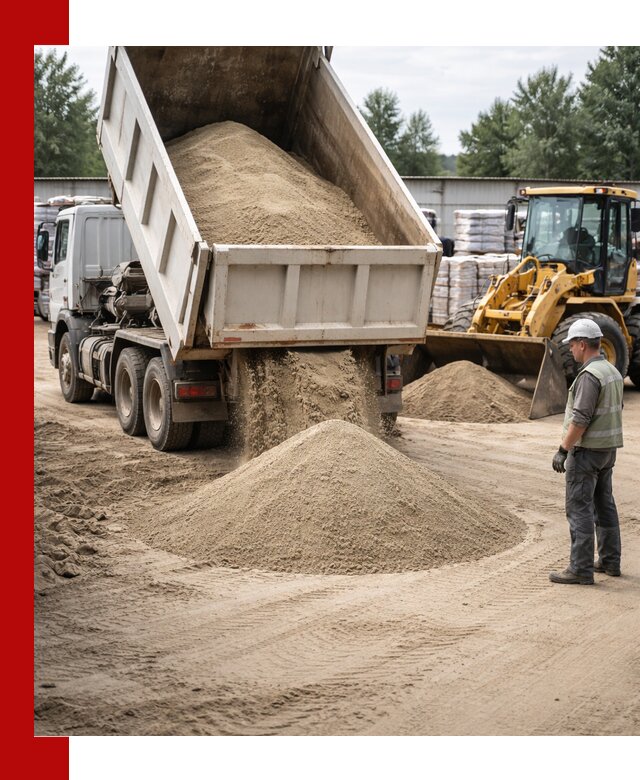 Поставка и доставка песка для бетона в Ржеве