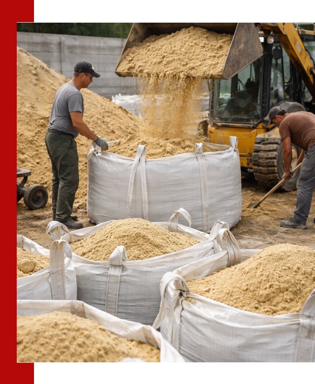 Поставка качественного песка для кладки в Ржеве