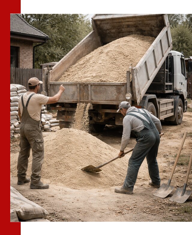 Песок для штукатурки с доставкой в Ржеве качественный и чистый