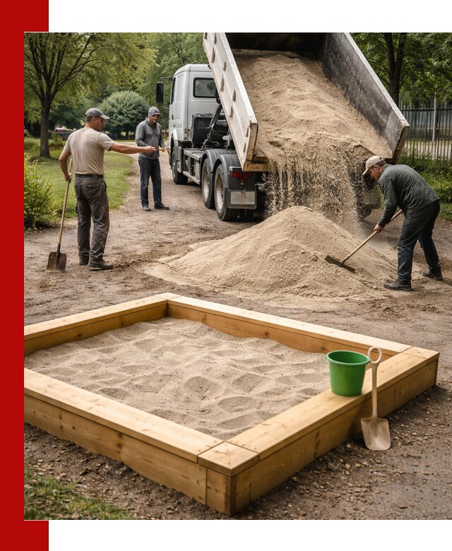 Песок для песочницы с доставкой в Ржеве недорого и чистый