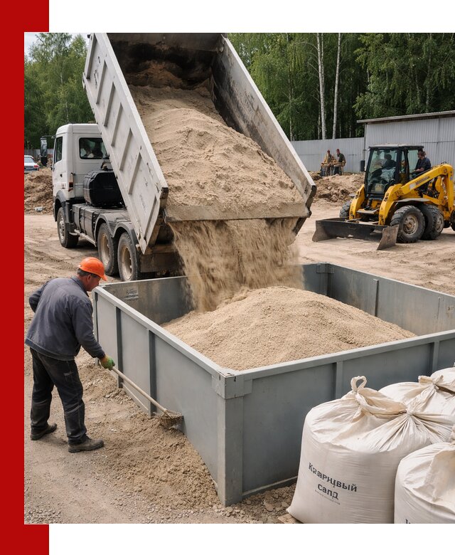 Кварцевый песок для фильтра в Ржеве — доставка и качество