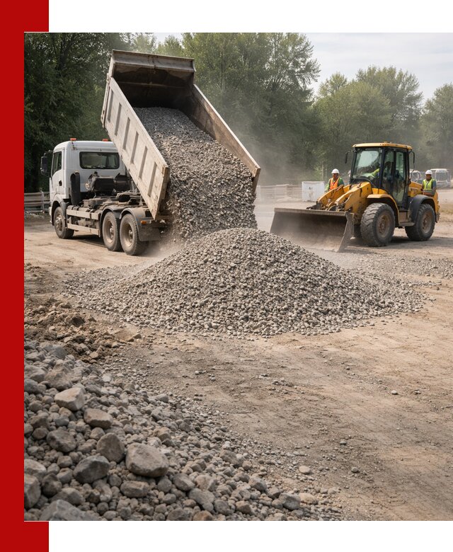 Гравий фракция 5–20 доставка в Ржеве оптом и в розницу