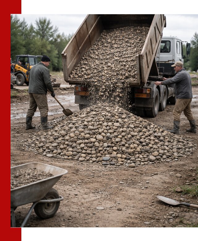 Доставка гальки речной оптом и в розницу в Ржеве