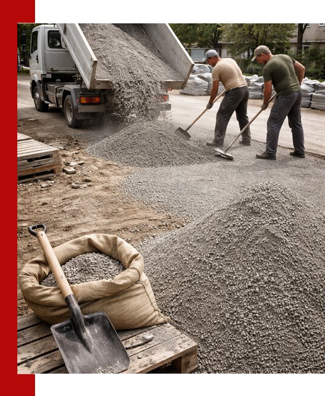 Отсев для тротуарной плитки в Ржеве — доставка и укладка