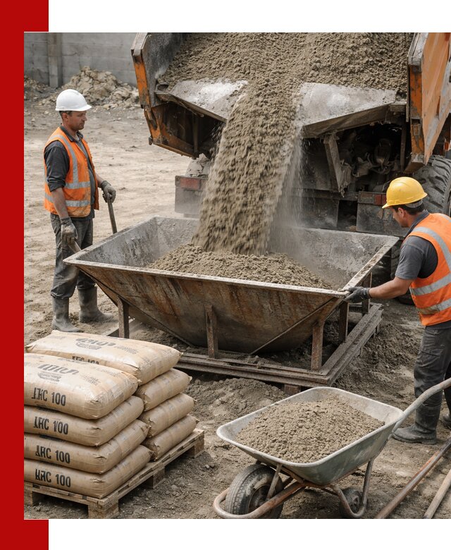 Доставка цементно-песчаной смеси М100 в Ржеве