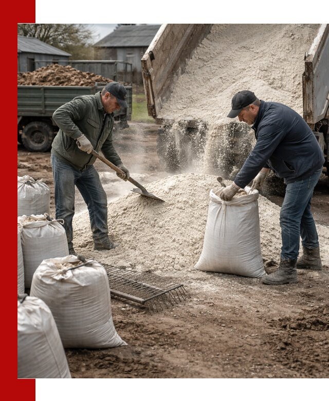 Доставка извести пушонки в Ржеве оптом и мелким оптом