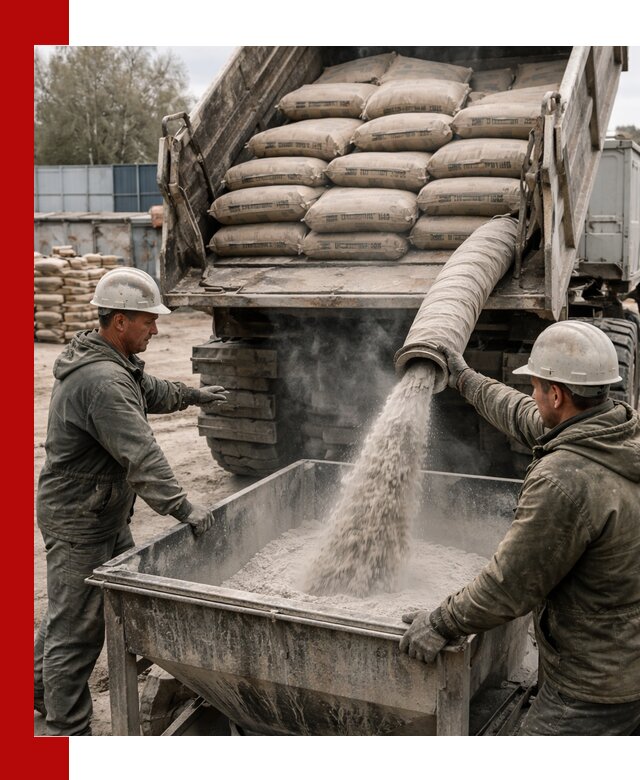 Доставка цемента М400 в Ржеве оптом и в розницу