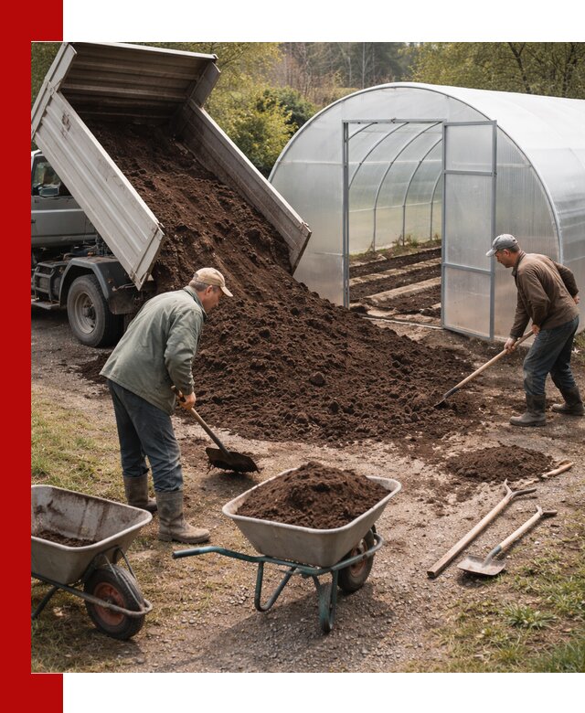 Грунт для теплицы с доставкой в Ржеве — плодородный субстрат под растения