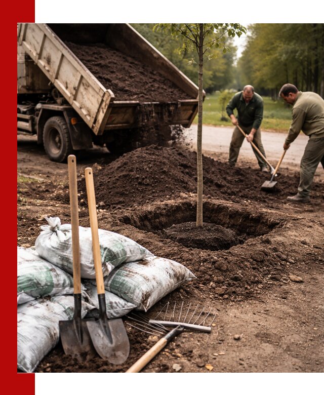 Грунт для посадки деревьев в Ржеве — доставка и подготовка почвы