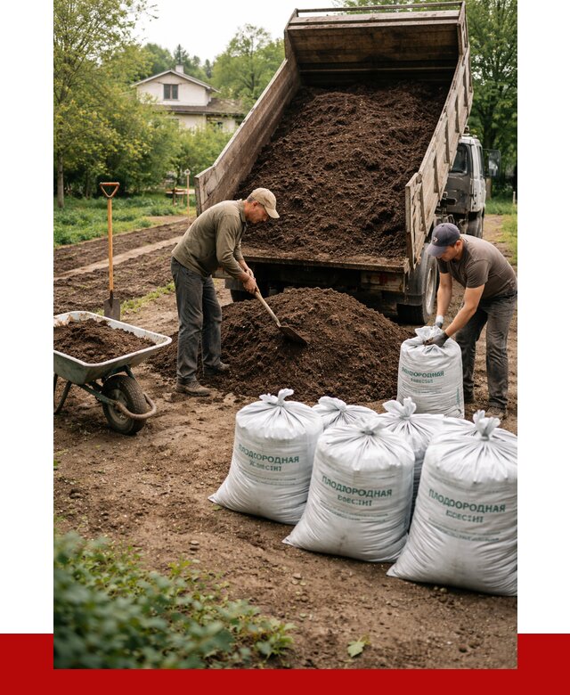 Плодородная смесь в Ржеве от 4317 р./куб с доставкой | ПРОНЕРУДРжв