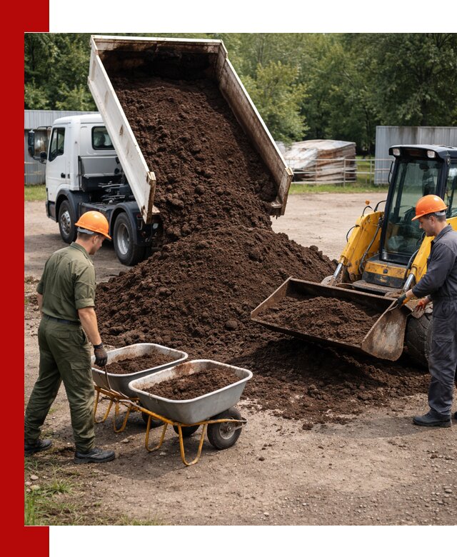 Доставка торфо-земляной смеси в Ржеве для огорода и ландшафта