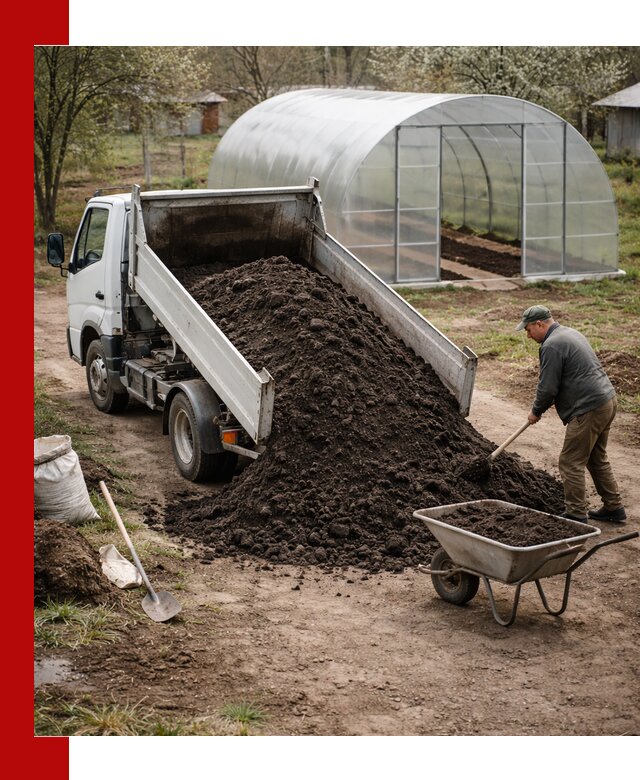 Чернозем для теплицы с доставкой в Ржеве