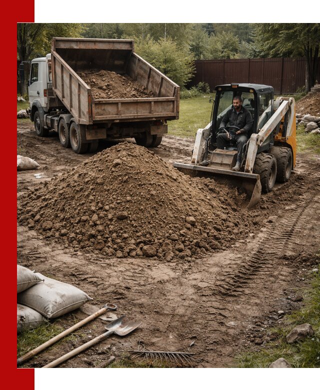 Суглинок для планировки участков в Ржеве с доставкой и выгрузкой