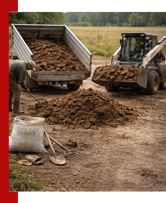 Доставка конского навоза в Ржеве с разгрузкой и доставкой на объект