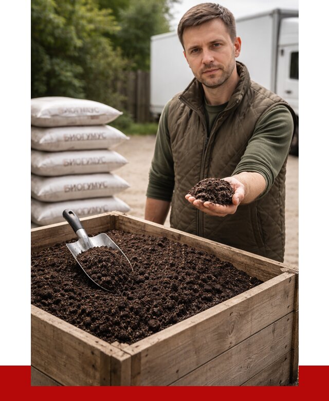 Купить биогумус в Ржеве с доставкой от 8737 р. за куб | ПРОНЕРУДРжв