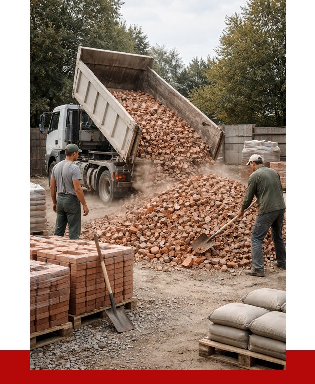 Бой кирпича в Ржеве с доставкой от 4317 руб/куб | ПРОНЕРУДРжв