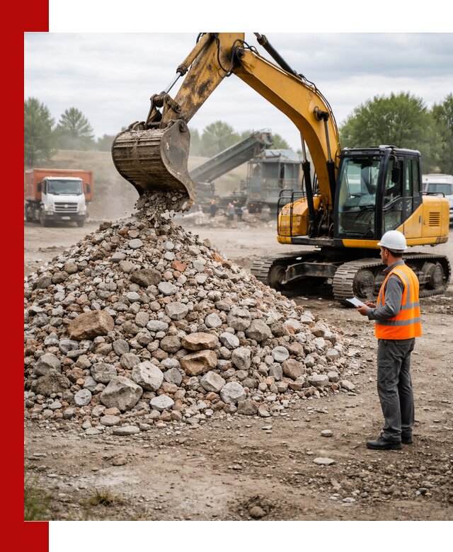 Доставка и вывоз строительного боя в Ржеве