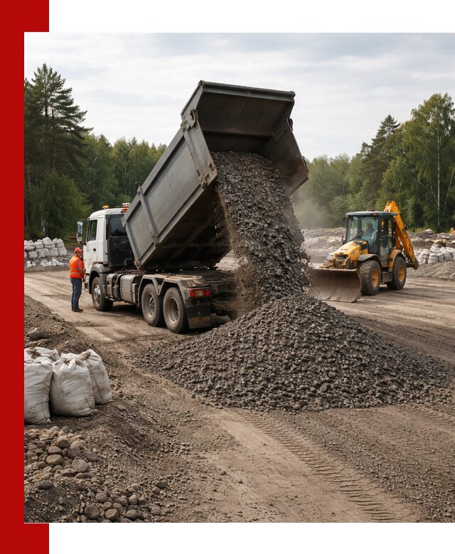 Доставка дробленого асфальта в Ржеве для дорожных работ
