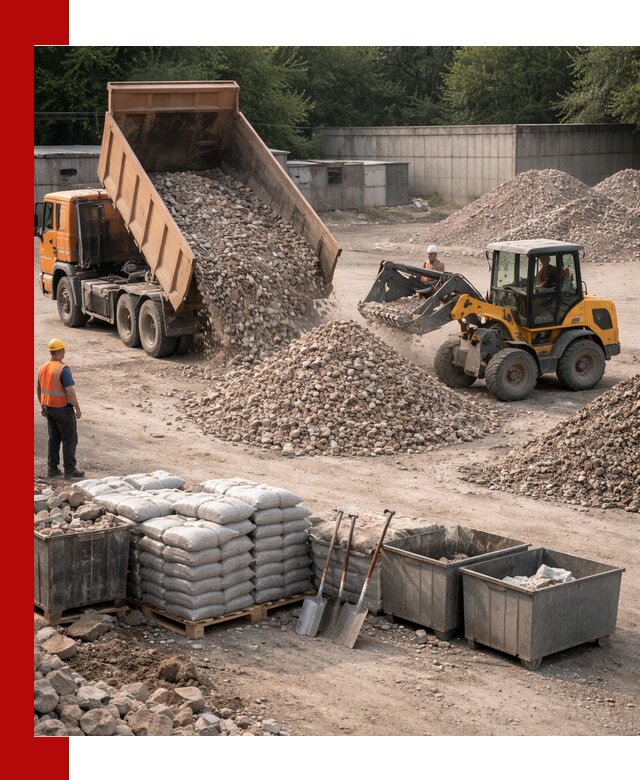 Вторичные материалы для отсыпки в Ржеве — поставка и доставка