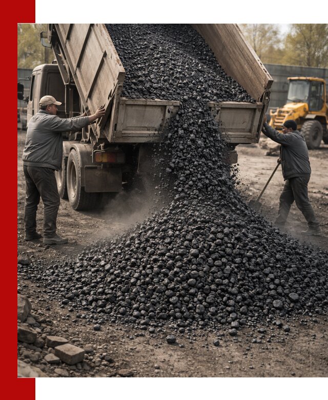 Доставка угля семечка самосвалами в Ржеве