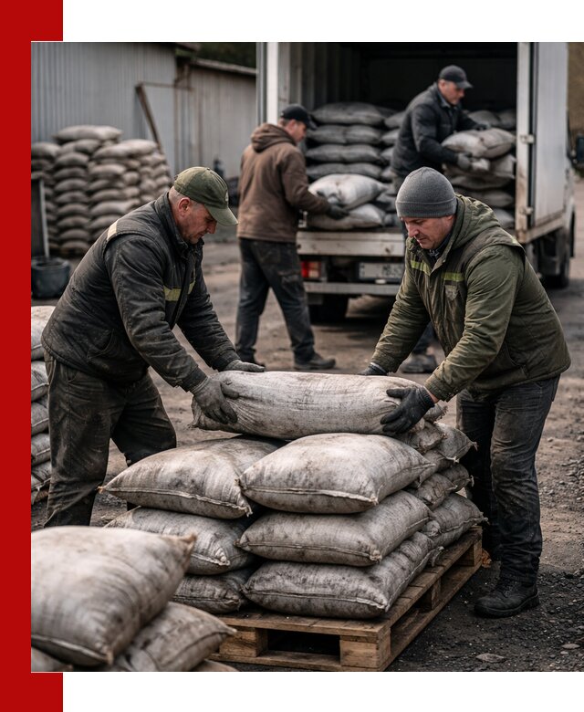 Доставка угля в мешках по выгодным ценам в Ржеве