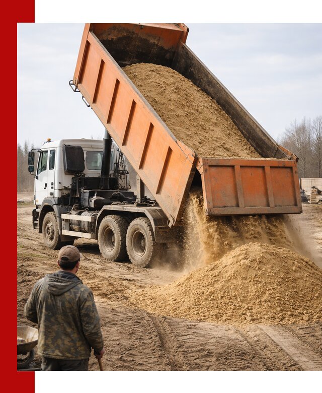 Аренда самосвала 20 тонн для перевозки грузов в Ржеве
