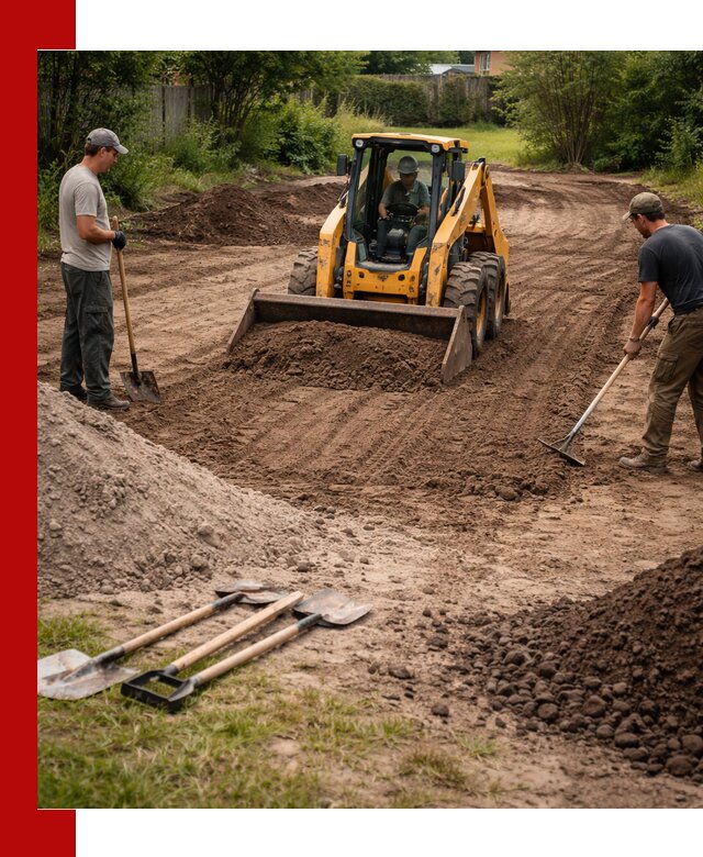 Планировка участка грунтом с вывозом и доставкой в Ржеве
